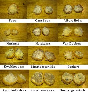 Van Dobben, Kwekkeboom, Holtkamp, Albert Heijn, Oma Bobs bitterballen