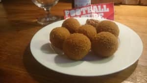 FC BierBitterballen met bier van FootballCulture