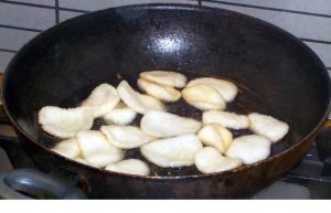 Homemade Prawn crackers