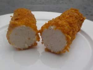 Fried Chicken Roll with Crispy Corn Flakes Crust