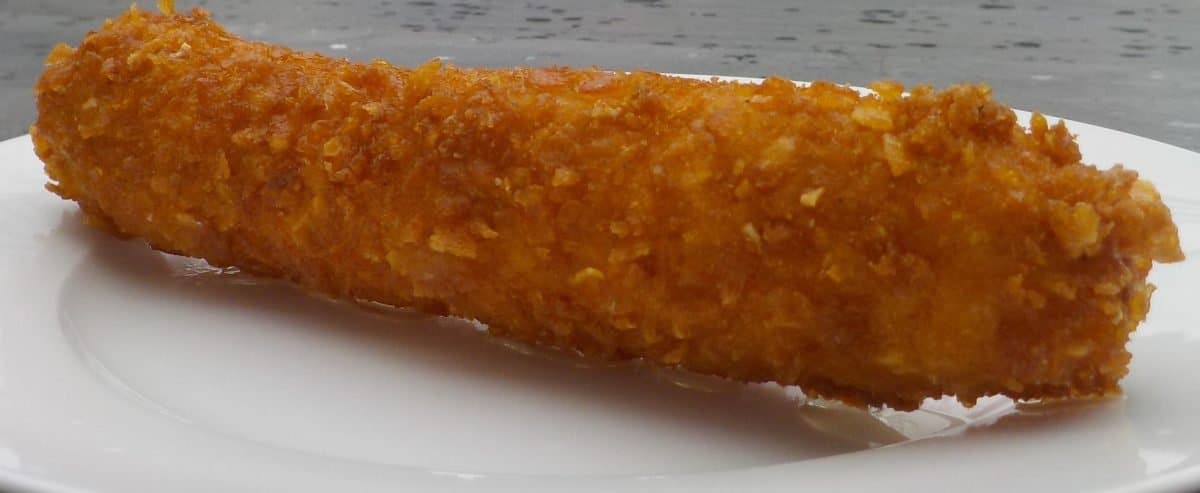 Fried Chicken Roll with Crispy Corn Flakes Crust