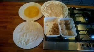 Shoarmabitterballen maken