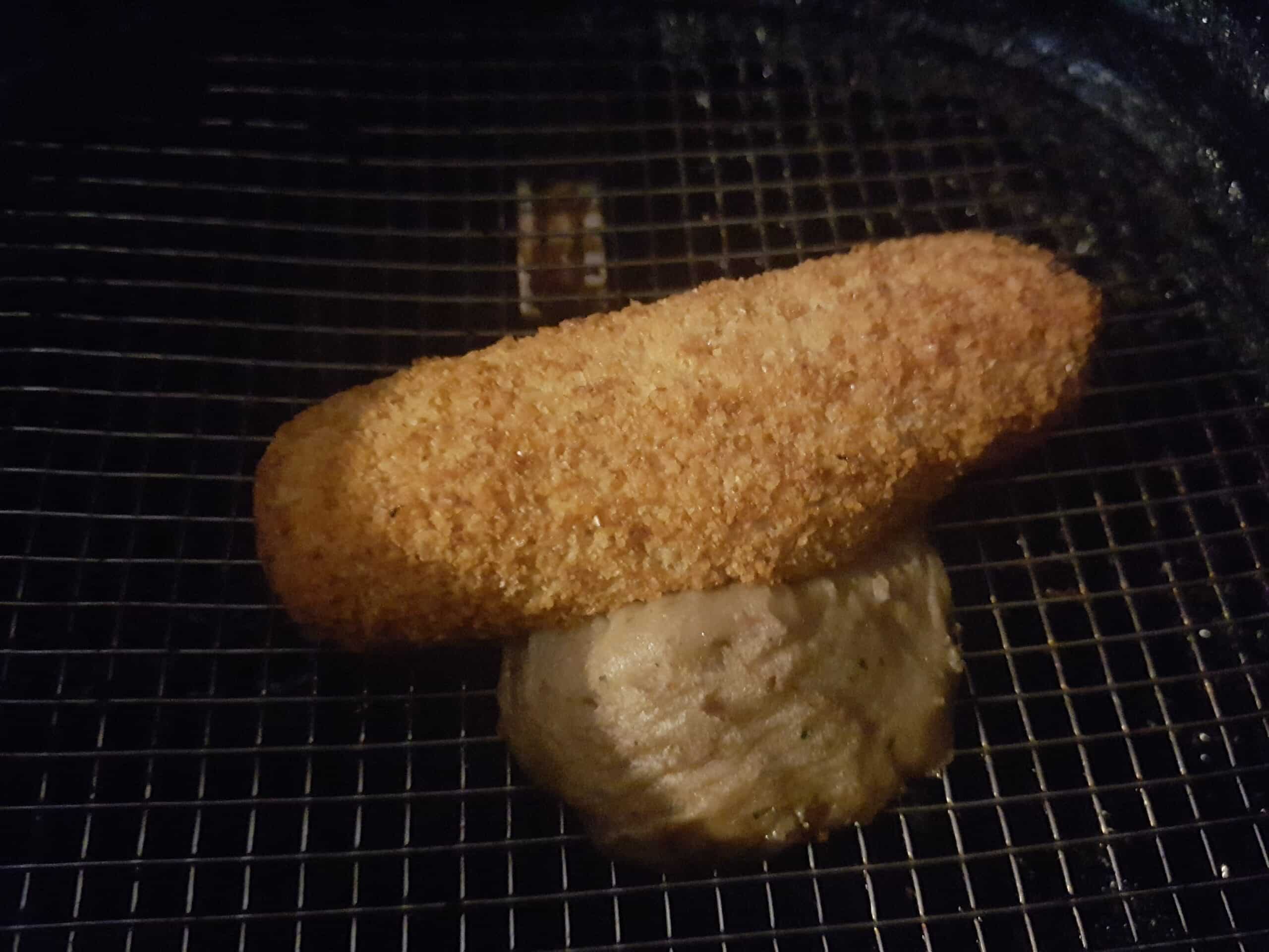 Kroket leeggelopen bakken