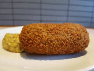 Kroket met mosterd