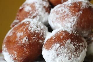 Oliebollen poedersuiker