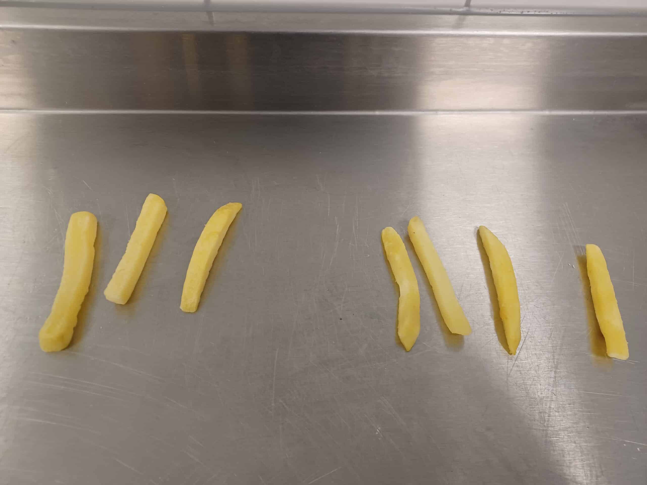 Hoe dik patat snijden